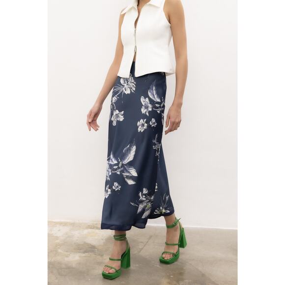 ZARA Printed Midi Skirt NWT - Picture 9 of 13